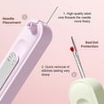 thumbnail image 3 of HLONK 2Pcs  Plug-in Needle Threader  2 in 1 Needle Threader Seam Ripper  Stretchable Remover Needle Threading Tool for Hand Sewing Knitting Craft Quilting Supplies, 3 of 9