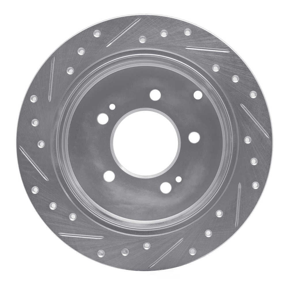 Dynamic Friction Company 631-03022R DFC Brake Rotor - Drilled And Slotted - Silver