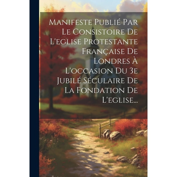 Manifeste Publié Par Le Consistoire De L'eglise Protestante Française De Londres À L'occasion Du 3e Jubilé Séculaire De La Fondation De L'eglise... (Paperback)