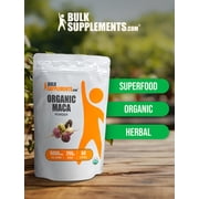 BulkSupplements Organic Maca Powder - 5g per Serving - 250 Grams (8.8 oz) - 50 Servings