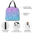 thumbnail image 3 of Disketp Multicolor Glitter Lunch Bag for Women Men, Leakproof Thermal Cooler Sack Food Handbags Case High Capacity forTravel Work School Picnic, 3 of 5