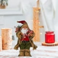 thumbnail image 6 of Viflosae Elegant Christmas Decor Santa Claus Figurines 18inch Christmas Standing Santa Claus Doll Xmas Santa Claus Statue for Christmas Window Display Scene Home Desktop Decoration Xmas, 6 of 8