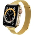 thumbnail image 2 of Apple Watch Band 38mm 40mm 41mm for Women, Slim & Thin Milanese Loop -Gold, 2 of 7