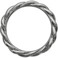 thumbnail image 3 of Sterling Silver Black-Plated Twist Ring, 3 of 6