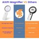 thumbnail image 3 of AIXPI Magnifying Glass with Light, 30X Handheld Large Magnifying Glass 12 LED Illuminated Lighted Magnifier for Macular Degeneration Seniors Reading I, 3 of 5