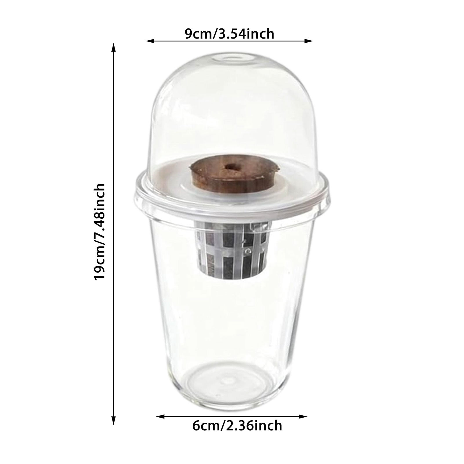 5 Pack Clear Hydroponic Nursery Kit,Transparent Plant Starter Hydroponic Pots for Seed Starting,Hydroponic System for Nursery