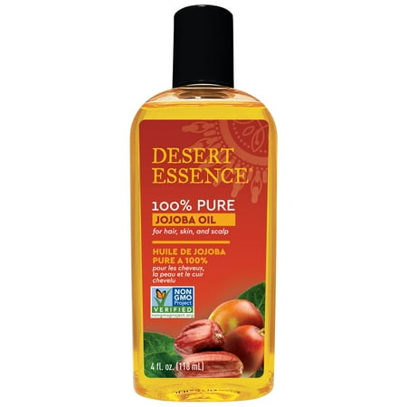 Desert Essence, 100% Pure Jojoba Oil, Moisturizer and Cleanser for Skin, Hair and Scalp, 4 Oz