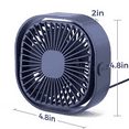 4" USB Personal Desk Fan Portable Mini Table Cooling Fan Plugs into Computer Adjustable