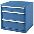 thumbnail image 4 of 3 Drawers Modular Drawer Cabinet w/Lock, 30x27x29-1/2, Blue, 4 of 4