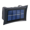 Reduced! NIHOND Solar Fence Lights Multi Color Solar Wall Lights Up and