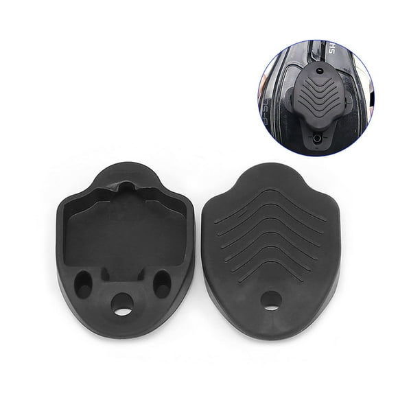 Bingirl 1 Pair Bike Cleat Covers Confortable Skidproof Wear-resistant Simple Installation Self-locking Protection Cover
