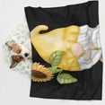 thumbnail image 6 of Yiaed Sunflower Gnomes5 Print Dog Blankets-Cat Blanket Washable for Couch Protection,Puppy Blanket, Soft Plush Reversible Throw Furniture Protector-Small, 6 of 8