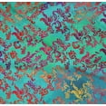 thumbnail image 4 of oneOone Cotton Poplin Twill Turquoise Blue Fabric Batik Craft Projects Decor Fabric Printed By The Yard 56 Inch Wide, 4 of 4