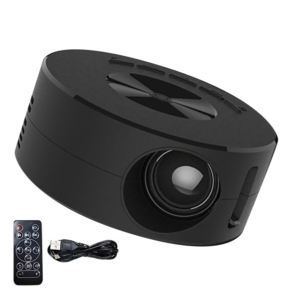 Versatile Mini Projector with Infrared Remote Supports Synchronized Screen for Tablets and Smartphones