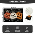 thumbnail image 2 of Smile Pumpkin Jack O Lantern Black Halloween Placemats Set of 4, 2 of 6