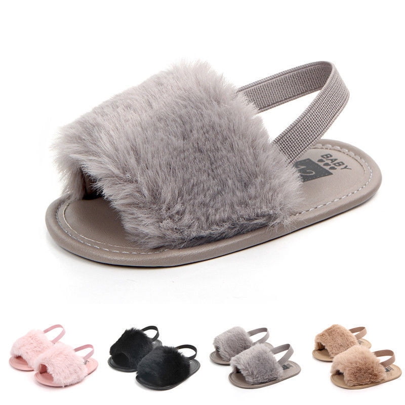 fur sandals walmart