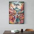 thumbnail image 6 of Tepic Retro City Travel Poster with Flower Markets And Colonial Architecture Charm Print Poster, 6 of 8