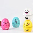 thumbnail image 3 of 1 Pc Egg Shape Mechanical Rotate Timer Household Countdown Timer Manual Cooking Timekeeper Kitchen Reminder (White), 3 of 8