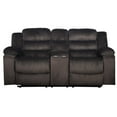 thumbnail image 5 of New Classic Furniture Willow 3-Piece Wood & Fabric Living Room Set in Brown, 5 of 9