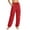 Red, variant on Women's Plus Size High Waist Cargo Pants Loose Lightweight Casual Drawstring Workout Yoga Athletic Joggers with Pockets