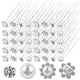 thumbnail image 1 of GOOHOCHY 40 Uds. Horquillas para el pelo de boda, horquillas para el pelo de novia, horquillas en forma de U, horquillas para peinar el cabello con diamantes de imitación, tocado de novia, 1 of 7