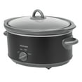 thumbnail image 1 of Kenmore 5 qt (4.7L) Slow Cooker, Black and Gray, Compact Countertop Cooking, Simple Dial Control, 1 of 10