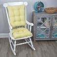 thumbnail image 3 of Klear Vu Gripper Non-Slip Omega 2-Piece Rocking Chair Cushion Set, Yellow, 3 of 4