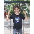 thumbnail image 2 of Cool Cartoon Shark W Jetpack T-Shirt Toddler -Image by Shutterstock,  2 Toddler, 2 of 4
