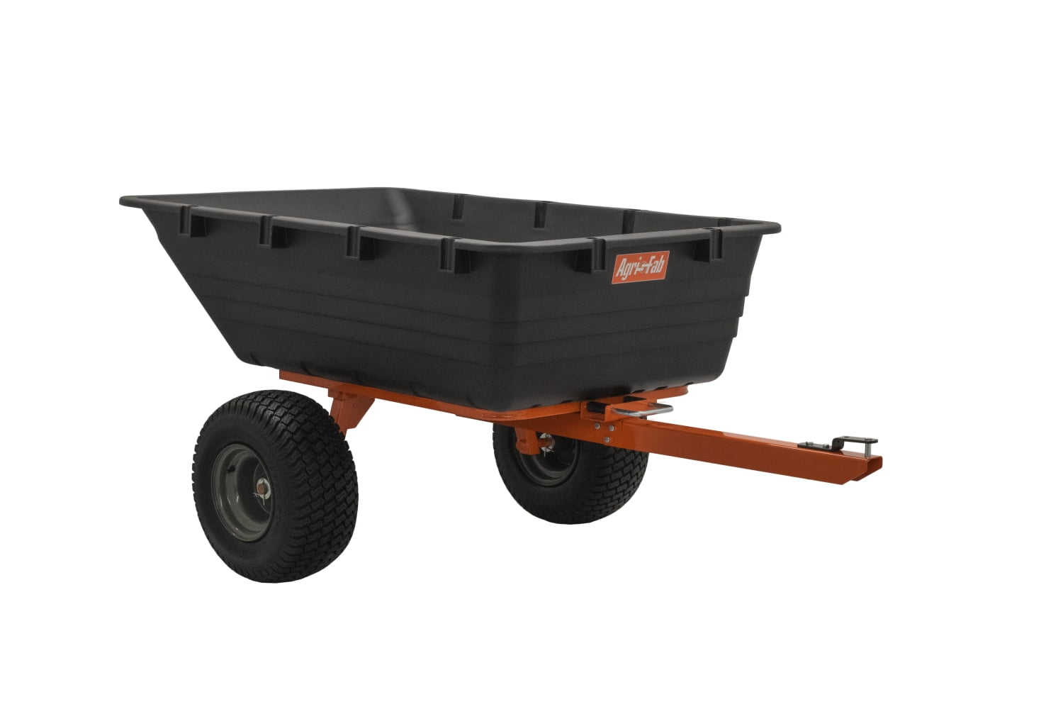 500 Lb Tow Steel Dump Cart Black Metal ATV Garden Tractor Mower Wagon Trailer 