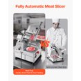 thumbnail image 2 of VEVOR Automatic Meat Slicer, 500W, Electric Deli Slicer Machine with 10 inch Sharp 75Cr1 Steel Blade, 0-0.67 inch Adjustable Thickness, 633 RPM Fast Slicing, for Frozen Meat, Cheese, 2 of 9