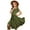 w93# Army Green198, variant on Wuxian Girls Vintage Dress Sleeveless Round Neck Solid Color Ruffles Swing Retro Rockabilly Smocked Dresses With Belt Casual Clothes Fall Dresses,Army Green,11-12 Years