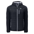 thumbnail image 2 of Men's Cutter & Buck Black Detroit Tigers Eco Hybrid PrimaLoft Full-Zip Hoodie Jacket, 2 of 3