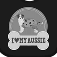 thumbnail image 4 of Inktastic Australian Shepherd Toy Aussie Boys or Girls Baby Bib, 4 of 4