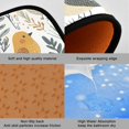 thumbnail image 3 of Dailycode 2 Pcs Kitchen Rug Set Non Slip Absorbent Soft Floor Mats for Kitchen Bathroom Cute Birds and Plants 19.7"x27.6"+19.7"x47.2", 3 of 7