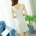 thumbnail image 4 of Tsesme Sleeveless Nightgowns for Women Loose V-Neck Soft Above Knee Sleepwear Summer Comfy Tank Sleep Dresses, 4 of 5