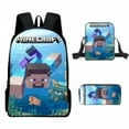 thumbnail image 1 of My World Schoolbag, Backpack, 3D Printing Cartoon Student Schoolbag Three-piece Set-week, 1 of 4