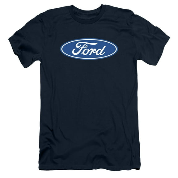 Ford Dimensional Logo S/S Adult 30/1 T-Shirt Navy