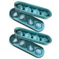 thumbnail image 2 of Oleegame 1PC Baby Popsicle Molds Flexible Ice Tray 4 Ice Molds For Freezer Easy Release Stackable Ice Trays For Cocktail 2PC Green, 2 of 5