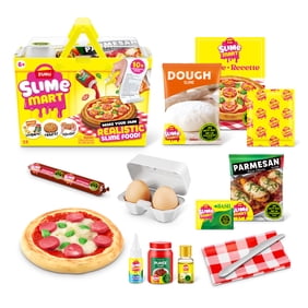 Slime Mart Small Basket Pizza by ZURU - Play Food Themed DIY Slime Kit for Kids Ages 6 