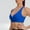 Blue, variant on Elvqul Women's Sports Bra High Impact Blue Workout Full Coverage Sport Bras for Women