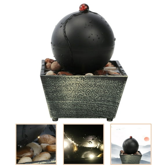 HOMEMAXS  Table Top Water Fountain Indoor for Relaxation Fountains Office