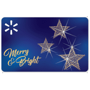 Holiday Merry & Bright Stars Walmart eGift Card