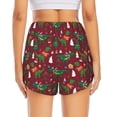 thumbnail image 2 of Rocae Dinosaur Christmas for Women's Athletic Shorts Quick Dry Workout Hiking Shorts With Pockets for Running, Yoga, Gym, Sports Small, 2 of 9