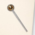 thumbnail image 4 of Panda sunflowers Vintage Silver Lace-Edged Bookmark: a Gift for Readers and Book Lovers, 4 of 5