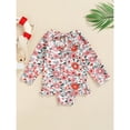 thumbnail image 3 of QJUHUNG Baby Toddler Girl Long Sleeve Swimsuit Rashguard Swimwear Ruffled One Piece Bathing Suit, 3 of 6