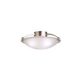 thumbnail image 2 of Kichler 17" Wide modern Brushed Steel and Glass Bowl Ceiling Light, 2 of 4