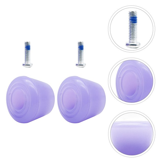 Homoyoyo 1 Set Brake Blocks 4.7X3.6X3.4CM Metal And Pu For Roller Skates Stops