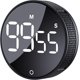thumbnail image 1 of (Pilas no incluidas)Temporizador de cocina digital negro con pantalla LCD grande y alarma fuerte, operación con un botón, control de botones, para cocina, aula, 1 of 5