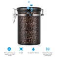 thumbnail image 3 of HURRISE Coffee Stainless Steel Container,Kitchen Sotrage Large Airtight Canister for Coffee,Black, 3 of 7