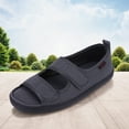 thumbnail image 1 of Sandalias para diabéticos, transpirables, anchas y con ventilación para personas mayores (Gris oscuro 43-44), 1 of 9